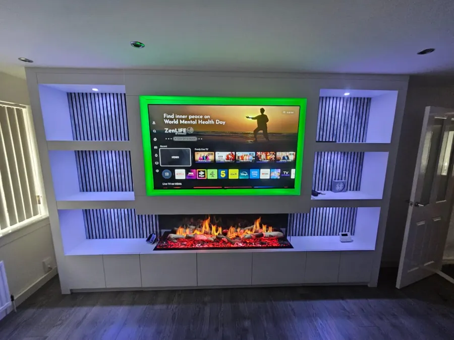 The Wallace Slimline Media Wall